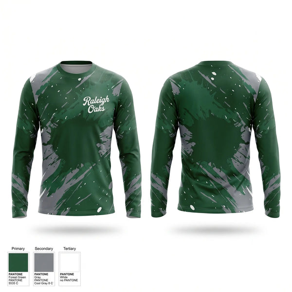 Long Sleeve Performance Shirt, Raleigh Oaks, Baseball, Teamtime, Team time, sublimation, custom sports apparel, team uniforms, spirit wear, spiritwear, sports uniforms, custom shirts, team store, custom team store, fundraiser sports, apparel fundraiser