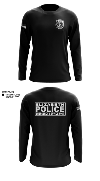 Long Sleeve Performance Shirt, Emergency Service Unit, Police, Teamtime, Team time, sublimation, custom sports apparel, team uniforms, spirit wear, spiritwear, sports uniforms, custom shirts, team store, custom team store, fundraiser sports, apparel fundraiser
