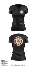 Sardis-Timmonsville fire department station 1 32598145 Women's Short Sleeve V-neck Shirt - 3