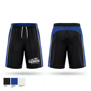 Athletic Shorts With Pockets, MC Storm, Softball, Teamtime, Team time, sublimation, custom sports apparel, team uniforms, spirit wear, spiritwear, sports uniforms, custom shirts, team store, custom team store, fundraiser sports, apparel fundraiser