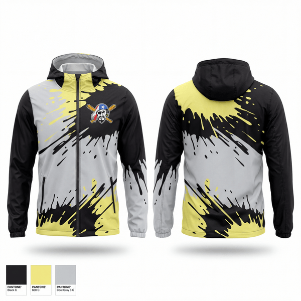 Windbreaker, Newark Piratas, Baseball, Teamtime, Team time, sublimation, custom sports apparel, team uniforms, spirit wear, spiritwear, sports uniforms, custom shirts, team store, custom team store, fundraiser sports, apparel fundraiser