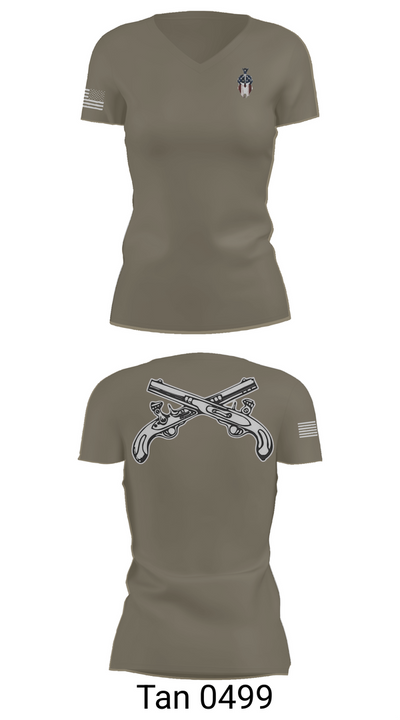 712th MP Co 21611844 Women's Short Sleeve V-neck Shirt - 68