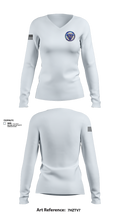 CIT-NJ 13700675 Women's Long Sleeve V-neck Shirt - 100