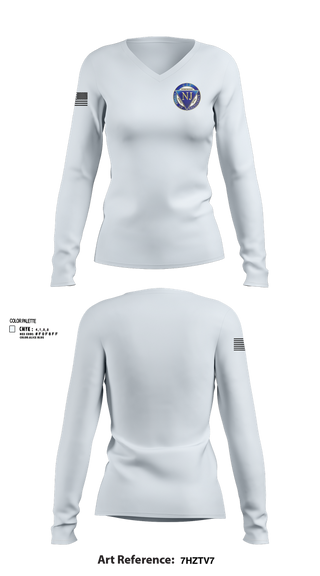 Womens Long Sleeve Vneck Shirt, CIT-NJ, , Teamtime, Team time, sublimation, custom sports apparel, team uniforms, spirit wear, spiritwear, sports uniforms, custom shirts, team store, custom team store, fundraiser sports, apparel fundraiser