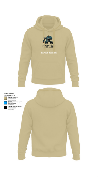 Hoodie, Raptor Roofing, , Teamtime, Team time, sublimation, custom sports apparel, team uniforms, spirit wear, spiritwear, sports uniforms, custom shirts, team store, custom team store, fundraiser sports, apparel fundraiser
