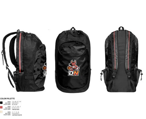 Gear Bag, Demon Nation, Women's Basketball, Teamtime, Team time, sublimation, custom sports apparel, team uniforms, spirit wear, spiritwear, sports uniforms, custom shirts, team store, custom team store, fundraiser sports, apparel fundraiser