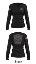 Arlington County Bomb Squad 31084993 Women's Long Sleeve V-neck Shirt - 23