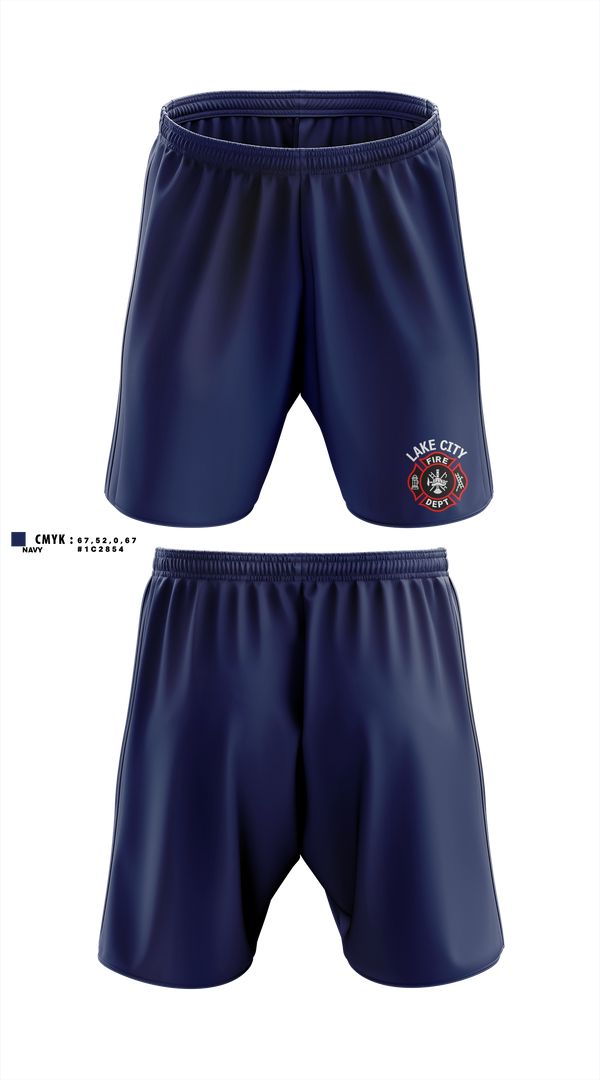 Athletic Shorts With Pockets, Lake City Fire Department, Fire Department, Teamtime, Team time, sublimation, custom sports apparel, team uniforms, spirit wear, spiritwear, sports uniforms, custom shirts, team store, custom team store, fundraiser sports, apparel fundraiser