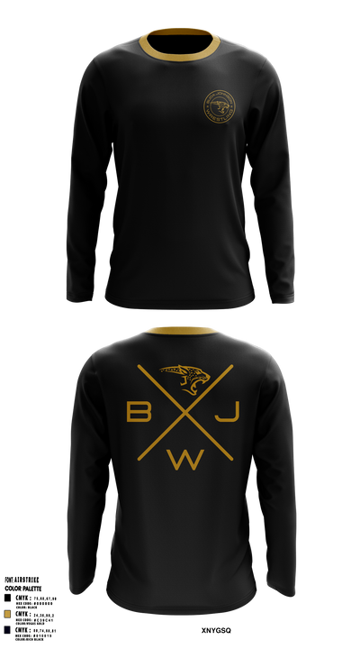 Buda Johnson Jaguars Wrestling Long Sleeve Performance Shirt 5
