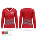 Port Richmond Raiders Women's Long Sleeve V-neck Shirt - 1