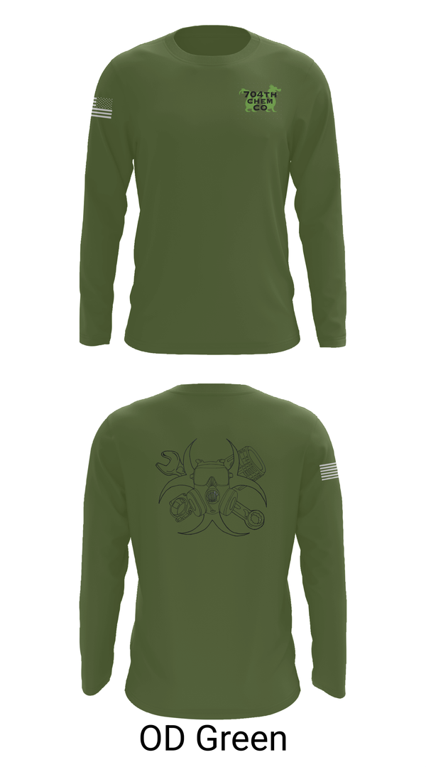 Long Sleeve Performance Shirt, 704th Chem Co, , Teamtime, Team time, sublimation, custom sports apparel, team uniforms, spirit wear, spiritwear, sports uniforms, custom shirts, team store, custom team store, fundraiser sports, apparel fundraiser