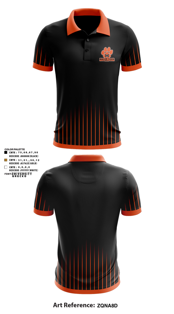 Short Sleeve Performance Polo, Macon Tiger Golf, Golf, Teamtime, Team time, sublimation, custom sports apparel, team uniforms, spirit wear, spiritwear, sports uniforms, custom shirts, team store, custom team store, fundraiser sports, apparel fundraiser