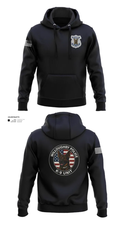 Willoughby Police K9 Unit 23687363 Hoodie - 30