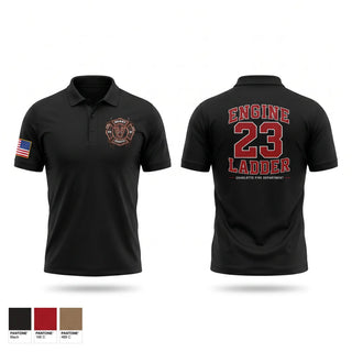 Short Sleeve Performance Polo, Station 23, Fire Department, Teamtime, Team time, sublimation, custom sports apparel, team uniforms, spirit wear, spiritwear, sports uniforms, custom shirts, team store, custom team store, fundraiser sports, apparel fundraiser