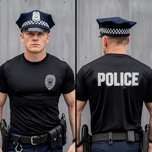 Short Sleeve Performance Shirt, Neosho Police, Police, Teamtime, Team time, sublimation, custom sports apparel, team uniforms, spirit wear, spiritwear, sports uniforms, custom shirts, team store, custom team store, fundraiser sports, apparel fundraiser
