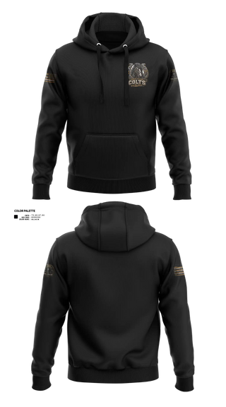 Hoodie, Madigan pharmacy colts, Army, Teamtime, Team time, sublimation, custom sports apparel, team uniforms, spirit wear, spiritwear, sports uniforms, custom shirts, team store, custom team store, fundraiser sports, apparel fundraiser