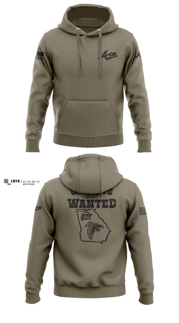 Hoodie, A-Co 1-171, National Guard, Teamtime, Team time, sublimation, custom sports apparel, team uniforms, spirit wear, spiritwear, sports uniforms, custom shirts, team store, custom team store, fundraiser sports, apparel fundraiser