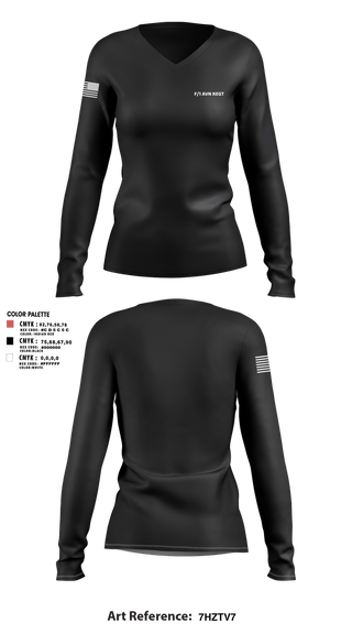 Womens Long Sleeve Vneck Shirt, F/1 AVN REGT, , Teamtime, Team time, sublimation, custom sports apparel, team uniforms, spirit wear, spiritwear, sports uniforms, custom shirts, team store, custom team store, fundraiser sports, apparel fundraiser
