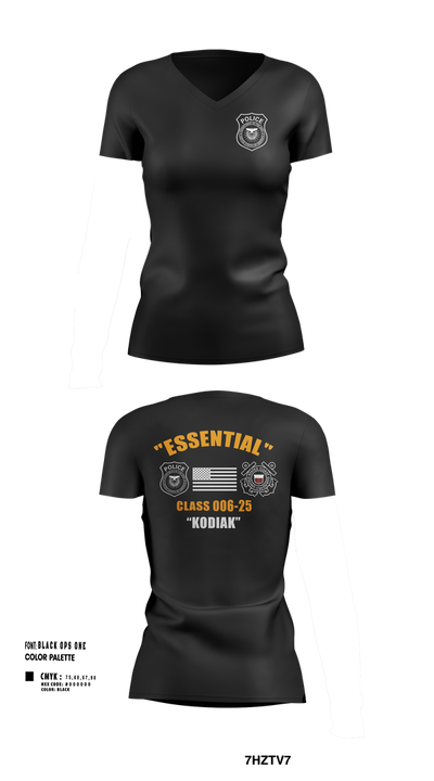 CLASS 006-25 45118207 Women's Short Sleeve V-neck Shirt - 104