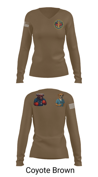 Womens Long Sleeve Vneck Shirt, USS Boxer, , Teamtime, Team time, sublimation, custom sports apparel, team uniforms, spirit wear, spiritwear, sports uniforms, custom shirts, team store, custom team store, fundraiser sports, apparel fundraiser