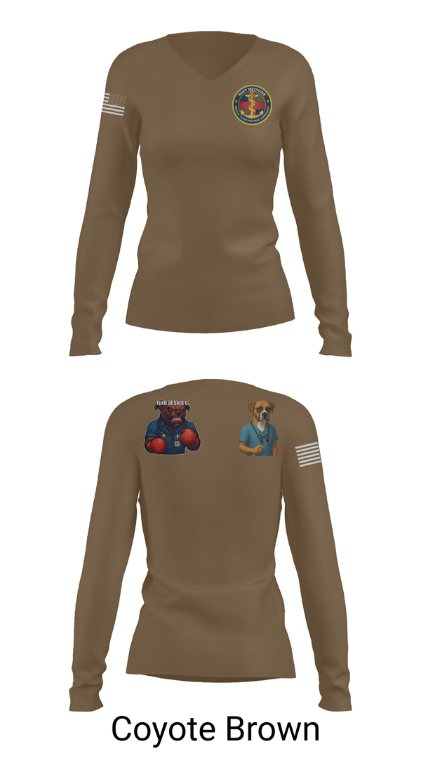 Womens Long Sleeve Vneck Shirt, USS Boxer, , Teamtime, Team time, sublimation, custom sports apparel, team uniforms, spirit wear, spiritwear, sports uniforms, custom shirts, team store, custom team store, fundraiser sports, apparel fundraiser