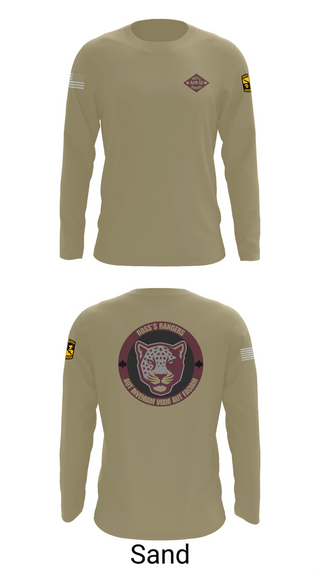 Long Sleeve Performance Shirt, Ross Rangers, Army, Teamtime, Team time, sublimation, custom sports apparel, team uniforms, spirit wear, spiritwear, sports uniforms, custom shirts, team store, custom team store, fundraiser sports, apparel fundraiser
