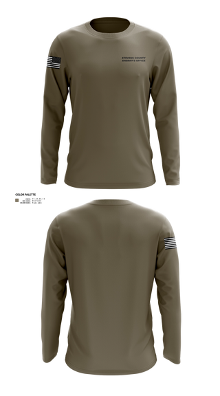 Long Sleeve Performance Shirt, Stevens County Sheriff's Office, Police, Teamtime, Team time, sublimation, custom sports apparel, team uniforms, spirit wear, spiritwear, sports uniforms, custom shirts, team store, custom team store, fundraiser sports, apparel fundraiser