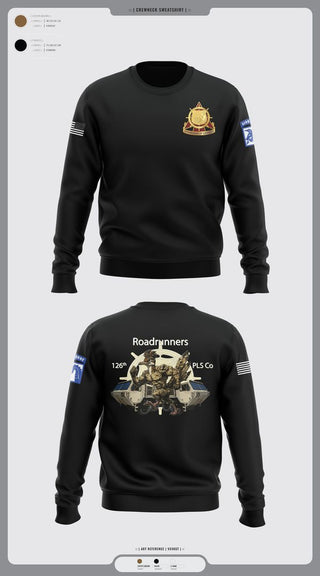 Crew Neck Sweatshirt, 126th PLS Co, , Teamtime, Team time, sublimation, custom sports apparel, team uniforms, spirit wear, spiritwear, sports uniforms, custom shirts, team store, custom team store, fundraiser sports, apparel fundraiser