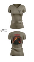 194th AR BDE HRT Medics 51125507 Women's Short Sleeve V-neck Shirt - 8