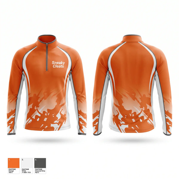 Quarter Zip Jacket, Sneaky Cleats, Softball, Teamtime, Team time, sublimation, custom sports apparel, team uniforms, spirit wear, spiritwear, sports uniforms, custom shirts, team store, custom team store, fundraiser sports, apparel fundraiser