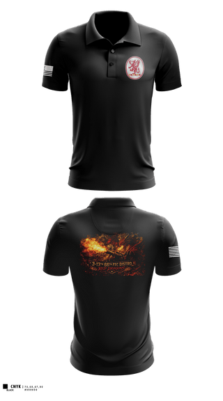 Short Sleeve Performance Polo, 3-13th 66th FSC, Army, Teamtime, Team time, sublimation, custom sports apparel, team uniforms, spirit wear, spiritwear, sports uniforms, custom shirts, team store, custom team store, fundraiser sports, apparel fundraiser