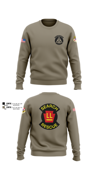 Crew Neck Sweatshirt, Wicomico Composite Squadron, Air Force, Teamtime, Team time, sublimation, custom sports apparel, team uniforms, spirit wear, spiritwear, sports uniforms, custom shirts, team store, custom team store, fundraiser sports, apparel fundraiser