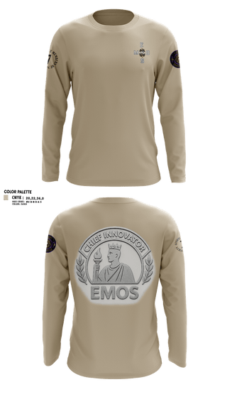 Long Sleeve Performance Shirt, EMOS-Efficient Members Of Society, , Teamtime, Team time, sublimation, custom sports apparel, team uniforms, spirit wear, spiritwear, sports uniforms, custom shirts, team store, custom team store, fundraiser sports, apparel fundraiser