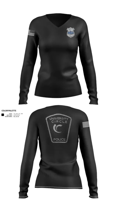 PATROL 69030352 Women's Long Sleeve V-neck Shirt - 30