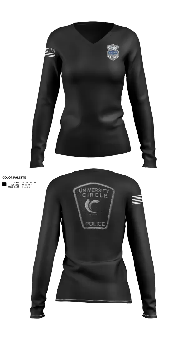 Womens Long Sleeve Vneck Shirt, PATROL, Police, Teamtime, Team time, sublimation, custom sports apparel, team uniforms, spirit wear, spiritwear, sports uniforms, custom shirts, team store, custom team store, fundraiser sports, apparel fundraiser