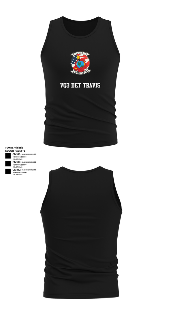 Tank Top, VQ3 Det Travis, , Teamtime, Team time, sublimation, custom sports apparel, team uniforms, spirit wear, spiritwear, sports uniforms, custom shirts, team store, custom team store, fundraiser sports, apparel fundraiser
