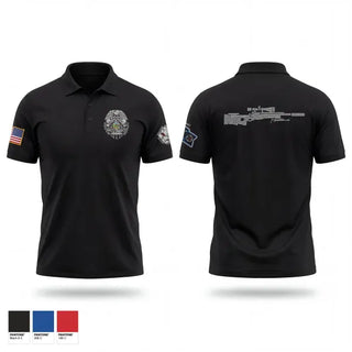 Short Sleeve Performance Polo, ECF Sniper team, Police, Teamtime, Team time, sublimation, custom sports apparel, team uniforms, spirit wear, spiritwear, sports uniforms, custom shirts, team store, custom team store, fundraiser sports, apparel fundraiser