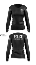 STREET CRIMES 66596550 Women's Long Sleeve V-neck Shirt - 110