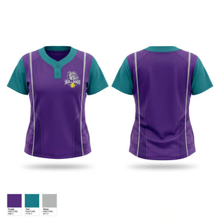 Two Button Softball Jersey, Diamond Dogs, Softball, Teamtime, Team time, sublimation, custom sports apparel, team uniforms, spirit wear, spiritwear, sports uniforms, custom shirts, team store, custom team store, fundraiser sports, apparel fundraiser
