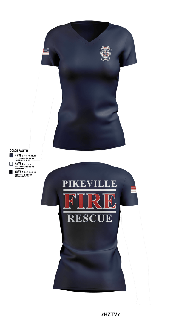 Womens Short Sleeve Vneck Shirt, PFD, Fire Department, Teamtime, Team time, sublimation, custom sports apparel, team uniforms, spirit wear, spiritwear, sports uniforms, custom shirts, team store, custom team store, fundraiser sports, apparel fundraiser