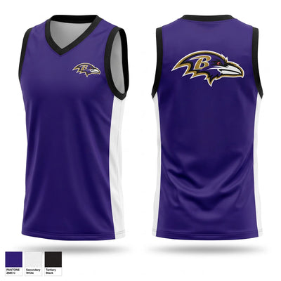 Hindman Park Ravens Mens Basketball Jersey - 1