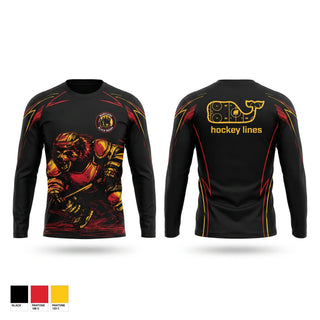 Long Sleeve Performance Shirt, MD Jr. Black Bears, Ice Hockey, Teamtime, Team time, sublimation, custom sports apparel, team uniforms, spirit wear, spiritwear, sports uniforms, custom shirts, team store, custom team store, fundraiser sports, apparel fundraiser