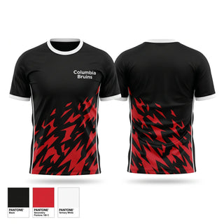 Soft Poly Tee Cotton Like Feel, Columbia Bruins, Cheer, Teamtime, Team time, sublimation, custom sports apparel, team uniforms, spirit wear, spiritwear, sports uniforms, custom shirts, team store, custom team store, fundraiser sports, apparel fundraiser