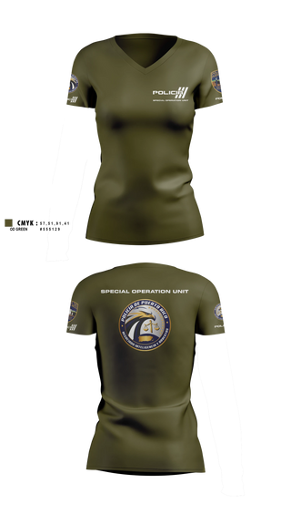 Womens Long Sleeve Vneck Shirt, Inteligencia criminal, Police, Teamtime, Team time, sublimation, custom sports apparel, team uniforms, spirit wear, spiritwear, sports uniforms, custom shirts, team store, custom team store, fundraiser sports, apparel fundraiser