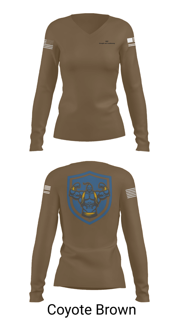 Womens Long Sleeve Vneck Shirt, 3rd Chemical Brigade H2F, Army, Teamtime, Team time, sublimation, custom sports apparel, team uniforms, spirit wear, spiritwear, sports uniforms, custom shirts, team store, custom team store, fundraiser sports, apparel fundraiser