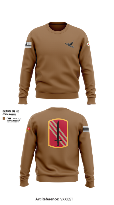 196th BDE SIG CO 21636857 Crew Neck Sweatshirt - 100