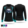 Ohana Women's Long Sleeve V-neck Shirt - 1