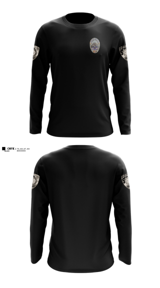 Long Sleeve Performance Shirt, Ridgecrest Police Department, Police, Teamtime, Team time, sublimation, custom sports apparel, team uniforms, spirit wear, spiritwear, sports uniforms, custom shirts, team store, custom team store, fundraiser sports, apparel fundraiser