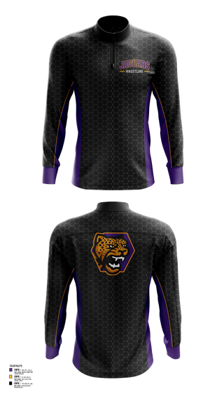 Quarter Zip Jacket, Jag highschool jaguars, Wrestling, Teamtime, Team time, sublimation, custom sports apparel, team uniforms, spirit wear, spiritwear, sports uniforms, custom shirts, team store, custom team store, fundraiser sports, apparel fundraiser