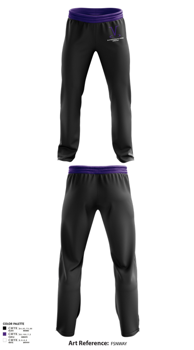 Niles North Athletics Vikings Basketball 34779783 Sweatpants - 1
